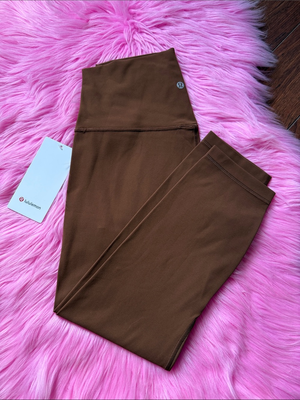 Lululemon size 19 align HR pant crop 23” roasted brown NWT